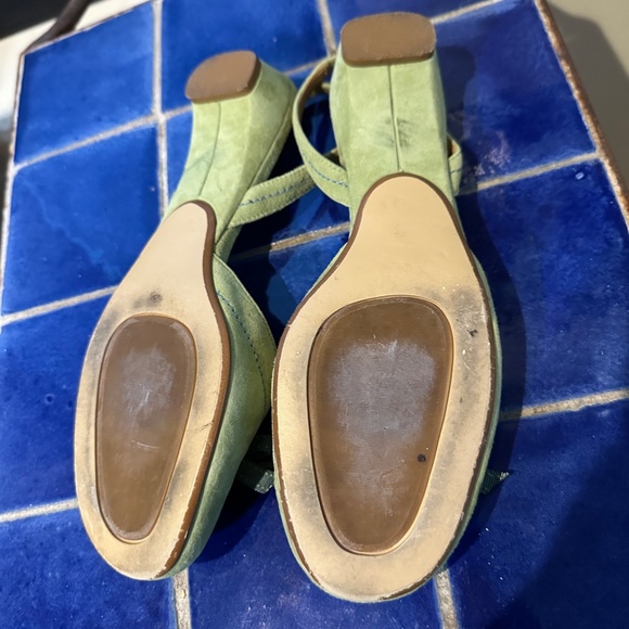 Green Suede Alfani Sling Back Round Toe Ballet Flat - sz 8M - Picture 5 of 7